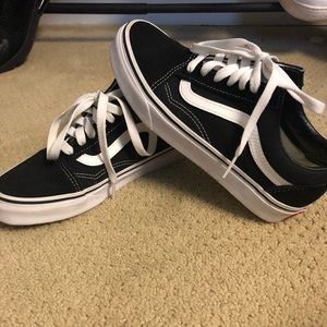 Classic black and white vans